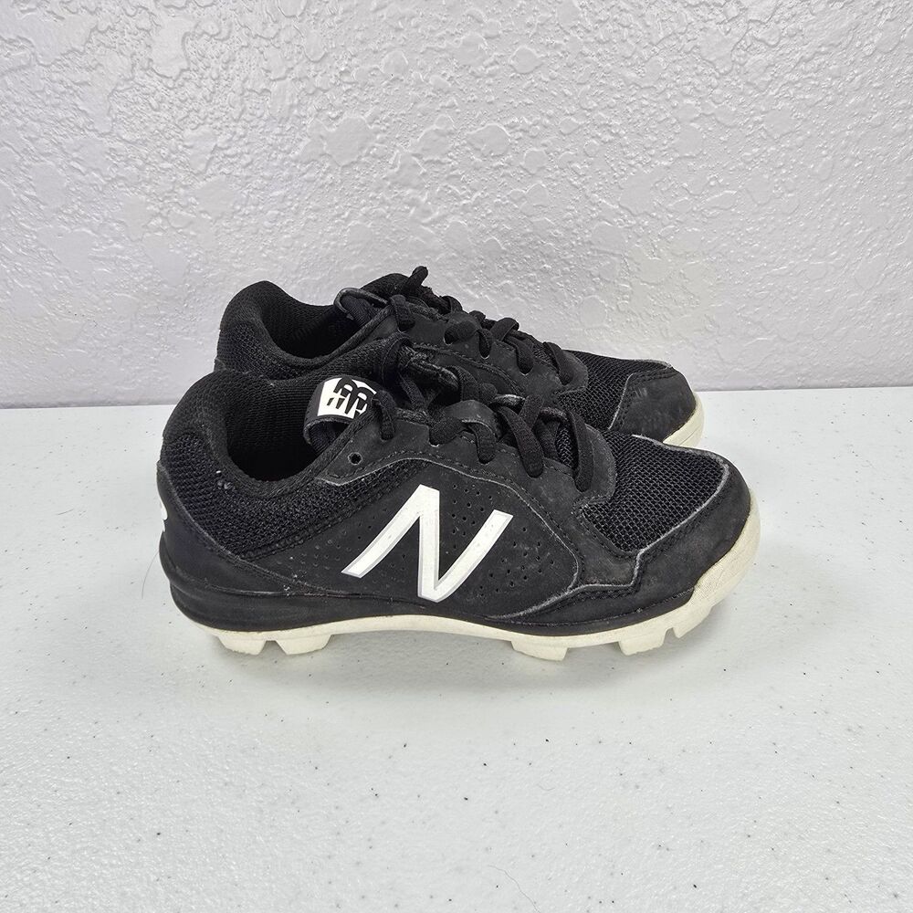 New Balance JASTARK1 Youth 11 Black White Baseball Cleats Shoes
